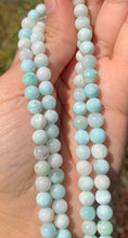 Charger l'image dans la galerie, Perles en aragonite bleue