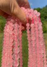 Charger l'image dans la galerie, Perles en quartz rose transparentes entre 4 et 12mm QRU
