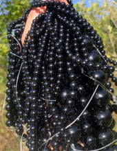 Charger l'image dans la galerie, Perles en agate noire entre 4 et 20mm