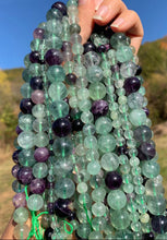 Charger l'image dans la galerie, Perles en fluorite entre 4 et 12mm