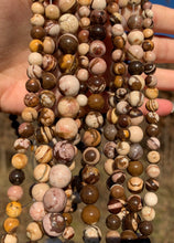 Charger l'image dans la galerie, Perles en jaspe zebré brun entre 4 et 12mm
