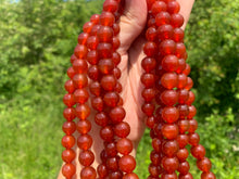 Charger l'image dans la galerie, Perles en cornaline / agate rouge entre 4 et 14mm CAD
