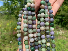 Charger l'image dans la galerie, Perles en zoïsite et tanzanite entre 4 et 8mm