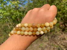 Charger l'image dans la galerie, Perles en opale commune jaune entre 6 et 10mm