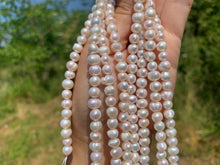 Charger l'image dans la galerie, Perles de culture blanches, forme plus ovale