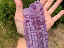 Charger l'image dans la galerie, Perles en améthyste lavande entre 6 et 10mm ALT