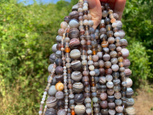 Charger l'image dans la galerie, Perles en agate du Botswana entre 4 et 12mm ABU