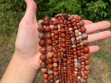 Charger l'image dans la galerie, Perles en jaspe rouge entre 4 et 12mm JRU