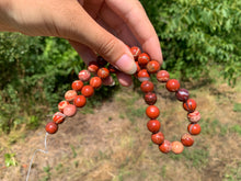 Charger l'image dans la galerie, Perles en jaspe rouge entre 4 et 12mm JRU