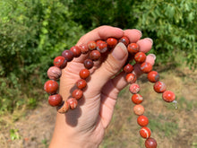 Charger l'image dans la galerie, Perles en jaspe rouge entre 4 et 12mm JRU