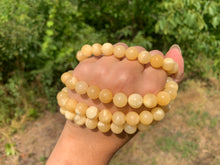 Charger l'image dans la galerie, Perles en calcite jaune entre 4 et 10mm