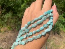 Charger l'image dans la galerie, Perles en amazonite, petits galets 8-10mm