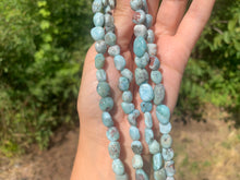 Charger l'image dans la galerie, Perles en larimar, petits galets 8-10mm