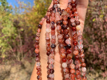 Charger l'image dans la galerie, Perles en quartz hématoïde rouge entre 4 et 12mm