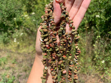 Charger l'image dans la galerie, Perles en unakite, forme chips