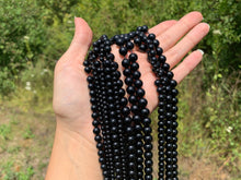 Charger l'image dans la galerie, Perles en spinelle noir entre 4 et 8mm
