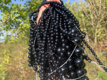 Charger l'image dans la galerie, Perles en agate noire entre 4 et 20mm
