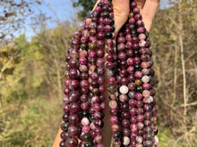 Charger l'image dans la galerie, Perles en tourmaline rubellite entre 6 et 10mm TRD