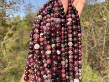 Charger l'image dans la galerie, Perles en tourmaline rubellite entre 6 et 10mm TRD