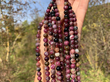 Charger l'image dans la galerie, Perles en tourmaline rubellite entre 6 et 10mm TRD