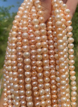 Charger l'image dans la galerie, Perles de culture rose doré