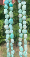 Charger l'image dans la galerie, Perles en amazonite, petits galets 8-10mm
