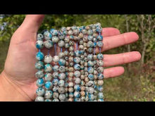 Charger et lire la vidéo dans la visionneuse de la Galerie, Perles en jaspe K2 entre 6 et 10mm