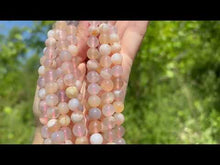 Charger et lire la vidéo dans la visionneuse de la Galerie, Perles en agate fleurie entre 6 et 10mm AFD