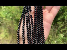 Charger et lire la vidéo dans la visionneuse de la Galerie, Perles en spinelle noir entre 4 et 8mm