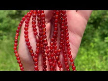 Charger et lire la vidéo dans la visionneuse de la Galerie, Perles en cornaline / agate rouge entre 4 et 14mm CAU