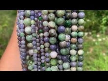 Charger et lire la vidéo dans la visionneuse de la Galerie, Perles en zoïsite et tanzanite entre 4 et 8mm