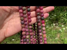 Charger et lire la vidéo dans la visionneuse de la Galerie, Perles en rhodonite entre 4 et 8mm