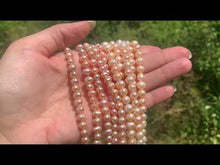 Charger et lire la vidéo dans la visionneuse de la Galerie, Perles de culture rose doré