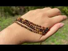 Charger et lire la vidéo dans la visionneuse de la Galerie, Perles en oeil de tigre facettées entre 2 et 4mm