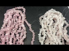 Charger et lire la vidéo dans la visionneuse de la Galerie, Perles en quartz rose, forme chips