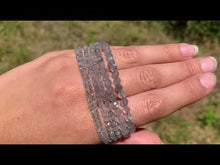 Charger et lire la vidéo dans la visionneuse de la Galerie, Perles en labradorite facettée entre 2 et 4mm