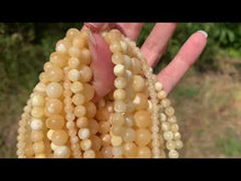 Charger et lire la vidéo dans la visionneuse de la Galerie, Perles en calcite jaune entre 4 et 10mm