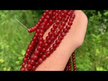 Charger et lire la vidéo dans la visionneuse de la Galerie, Perles en cornaline / agate rouge entre 4 et 14mm CAU
