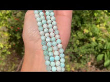 Charger et lire la vidéo dans la visionneuse de la Galerie, Perles en aragonite bleue