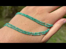 Charger et lire la vidéo dans la visionneuse de la Galerie, Perles en amazonite facettées entre 2 et 4mm