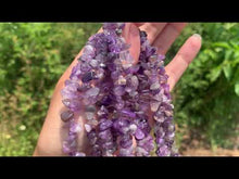 Charger et lire la vidéo dans la visionneuse de la Galerie, Perles en améthyste, forme chips