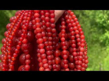 Charger et lire la vidéo dans la visionneuse de la Galerie, Perles en cornaline / agate rouge entre 4 et 14mm CAT