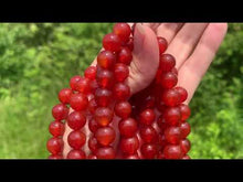 Charger et lire la vidéo dans la visionneuse de la Galerie, Perles en cornaline / agate rouge entre 4 et 14mm CAD