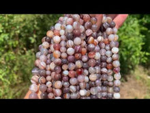 Charger et lire la vidéo dans la visionneuse de la Galerie, Perles en agate du Botswana entre 6 et 10mm ABD
