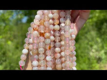 Charger et lire la vidéo dans la visionneuse de la Galerie, Perles en agate fleurie entre 4 et 10mm AFU