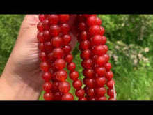 Charger et lire la vidéo dans la visionneuse de la Galerie, Perles en cornaline / agate rouge entre 4 et 14mm CAT