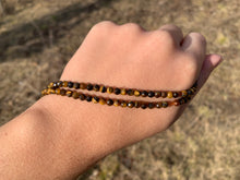 Charger l'image dans la galerie, Perles en oeil de tigre facettées