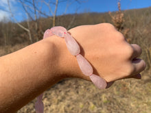 Charger l'image dans la galerie, Perles en quartz rose, forme goutte facettées 12 x 26mm