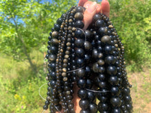 Charger l'image dans la galerie, Perles en obsidienne dorée entre 4 et 20mm