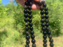 Charger l'image dans la galerie, Perles en obsidienne dorée entre 4 et 20mm